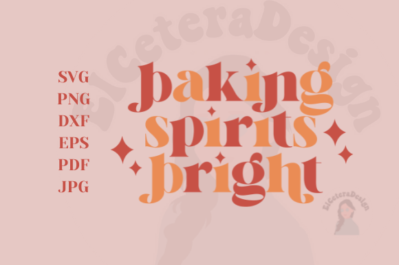 Baking Spirits Bright Retro Christmas Graphics