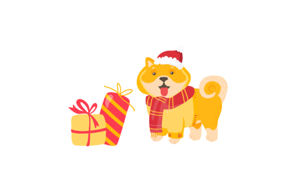 Cat Christmas Illustration Xmas: A Festive Embroidery Design