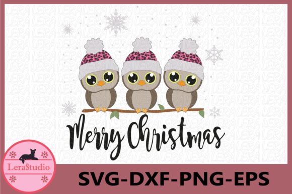 Charming Owl, Christmas Graphics for Creative Projects