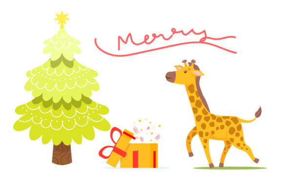 Christmas Animal Illustration Design: A Festive Embroidery Gem