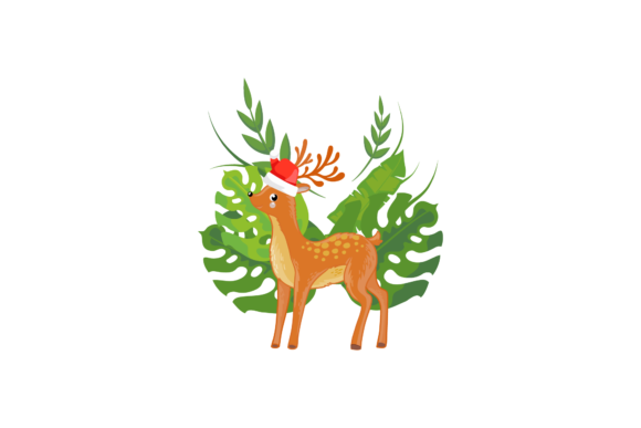 Christmas Animal with Nature Background: A Versatile Graphics Illustration
