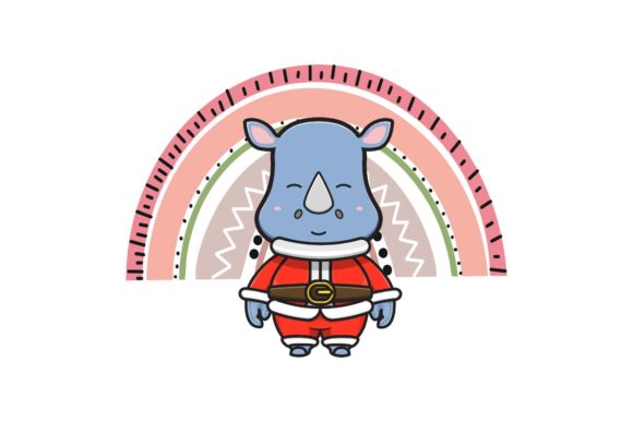 Christmas Animal with Rainbow Boho: A Vibrant Graphics Choice