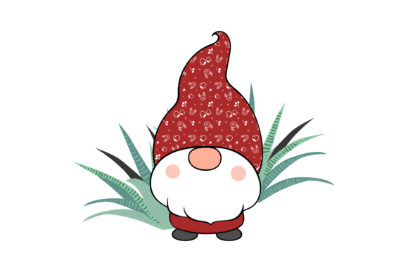 Christmas Gnome with Pattern Hat: A Festive Graphics Gem