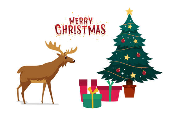 Christmas Illustration Design Art: A Versatile Graphics Asset