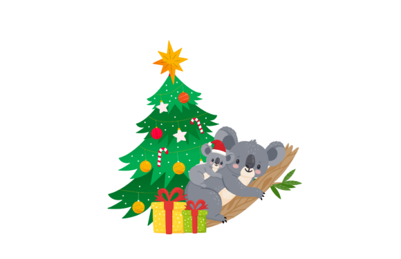 Christmas Koala Design for Festive Embroidery