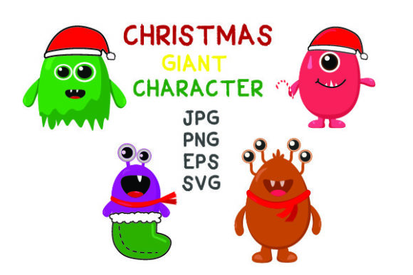 Christmas Monster: A Unique Twist for Holiday Graphics and Illustrations