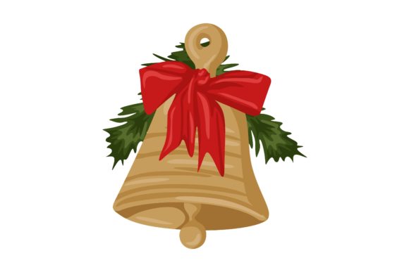 Christmas Ring Bell Illustration Vector: A Festive Graphics Asset