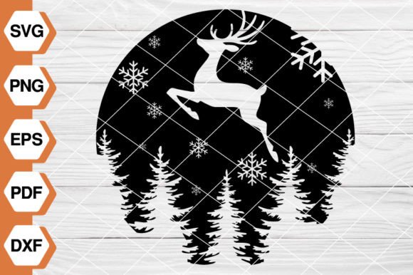 Christmas Scene: A Versatile Graphic for Holiday Projects