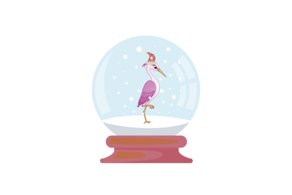 Christmas Snowball Globe Animal with Hat: A Festive Graphics Gem