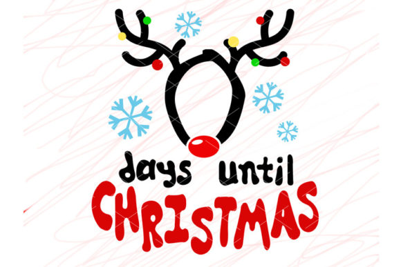 Days Until Christmas DEER Calendar Art: A Graphics Gem