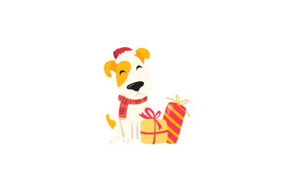 Review: Dog Christmas Illustration Xmas for Graphics and Illustrations